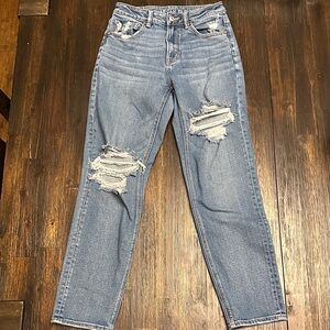 American Eagle Outfitters Light Blue Distressed Women's Jeans